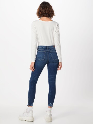 Skinny Jeans 'Nela' de la TOM TAILOR DENIM pe albastru: spate