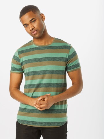!Solid Regularny krój Koszulka 'Harrison' w kolorze zielony: przód
