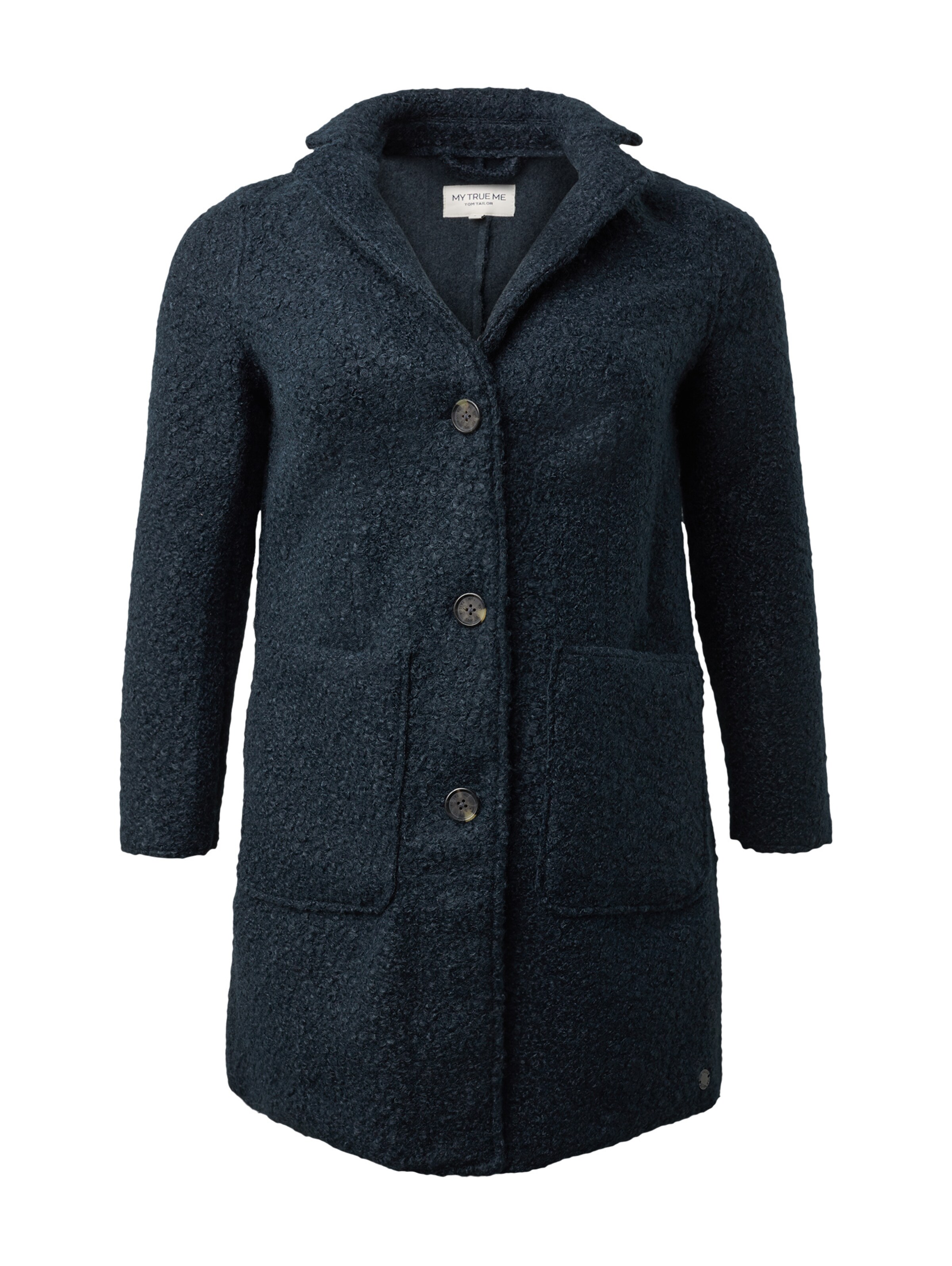 MY TRUE ME - Tussenmantel in de kleur Blauw gemêleerd