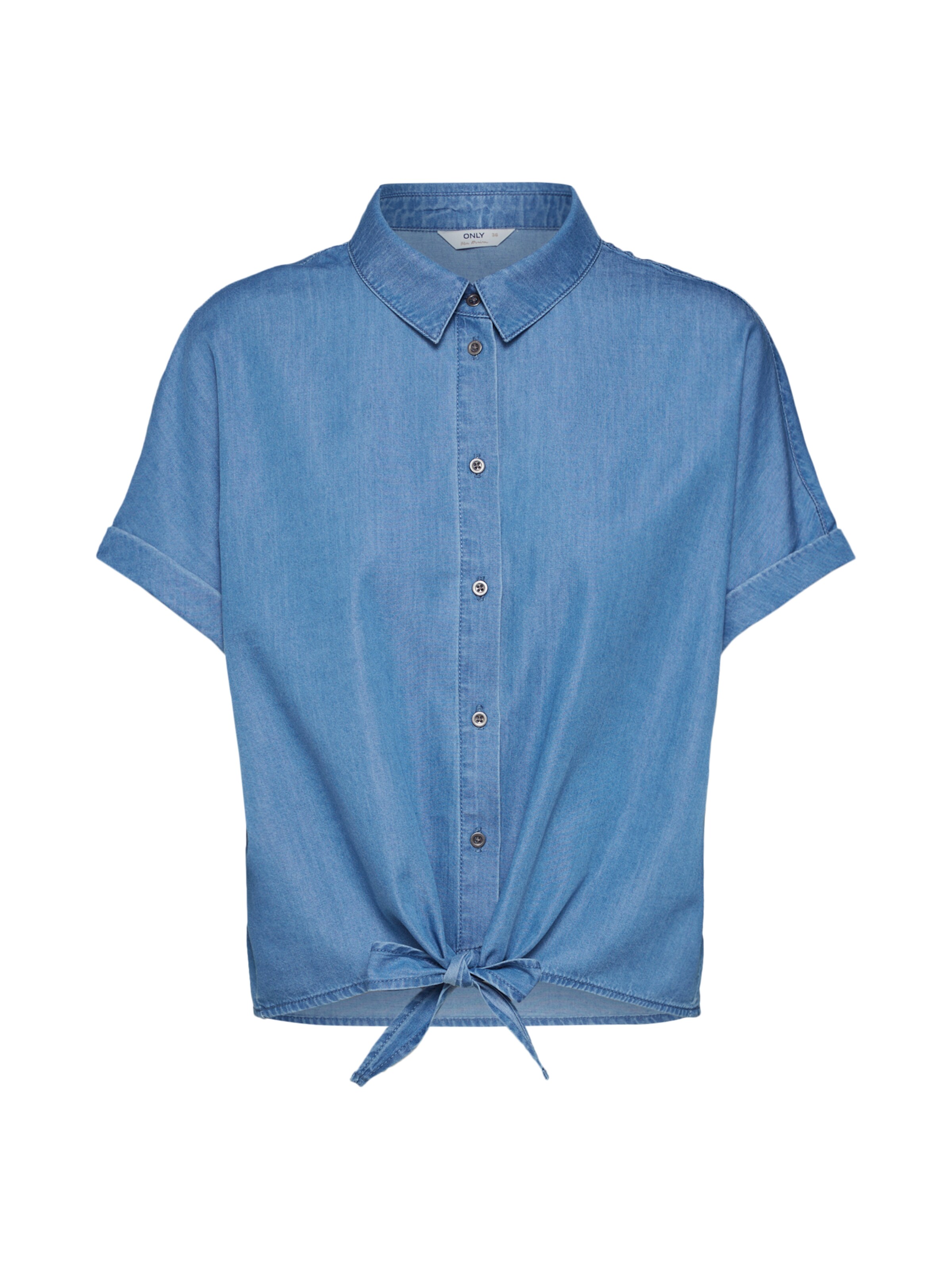 ONLY - Blouse 'Milen' in de kleur Blauw denim