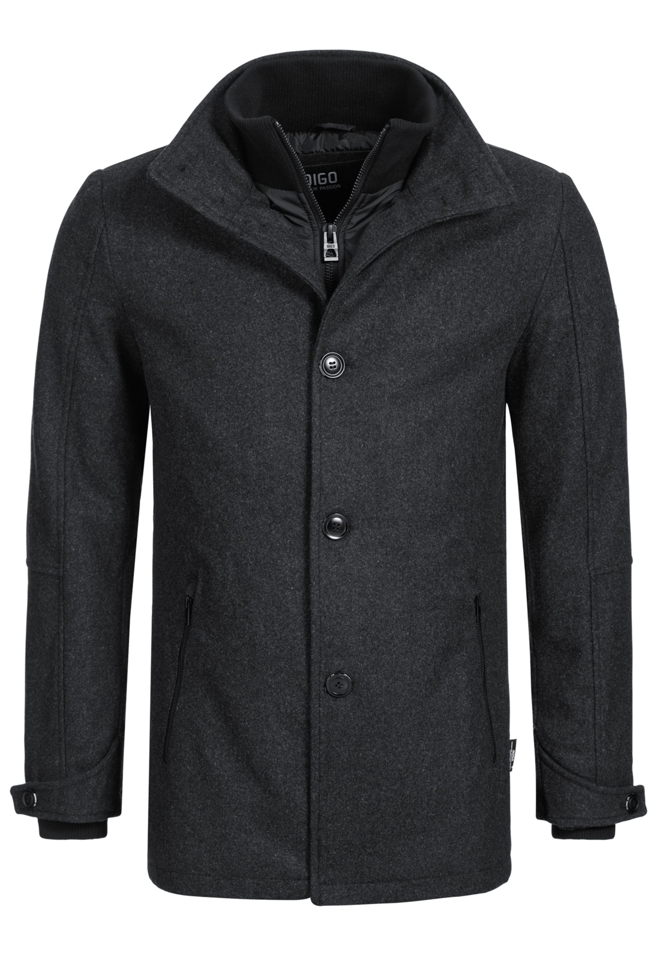 Manteau mi-saison 'Brittany' INDICODE JEANS en gris : devant