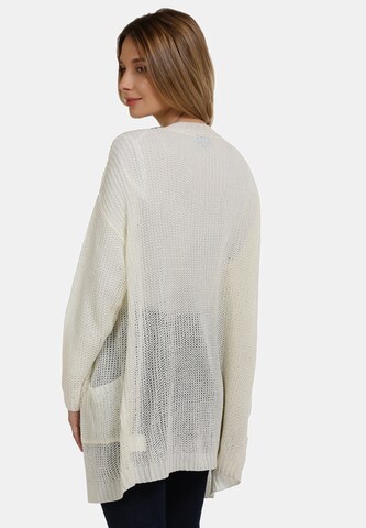 Cardigan Usha en blanc