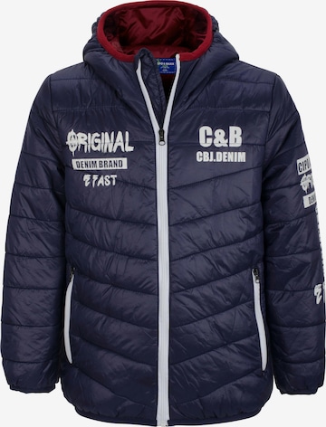 CIPO & BAXX Winter Jacket in Blue: front