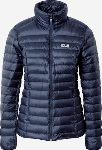 JACK WOLFSKIN Athletic Jacket 'Down' in Blue: front