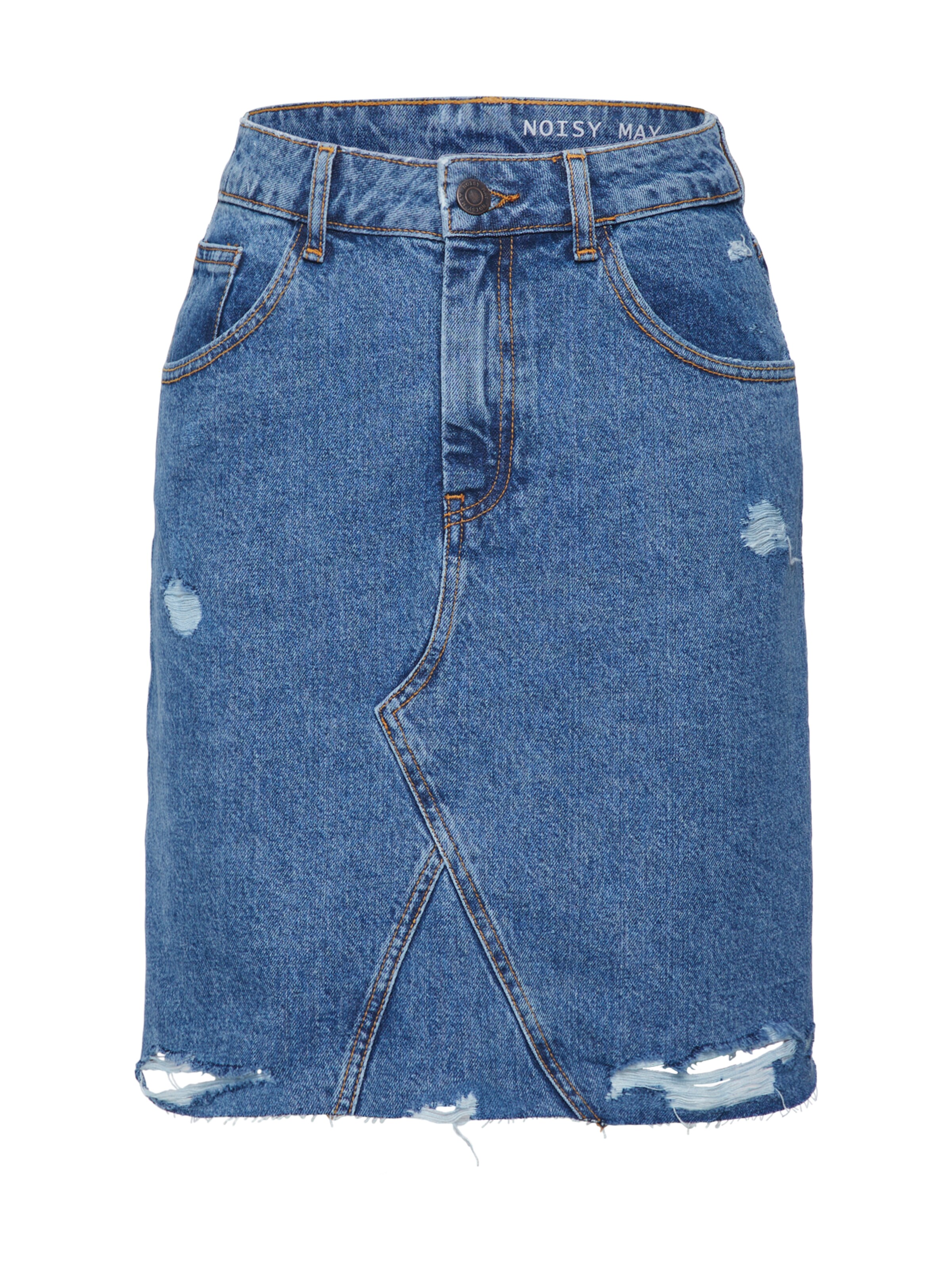 Noisy may - Rok 'ROSINA' in de kleur Blauw denim
