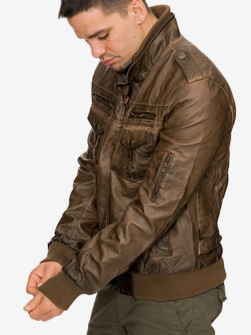 INDICODE JEANS Between-Season Jacket in Brown