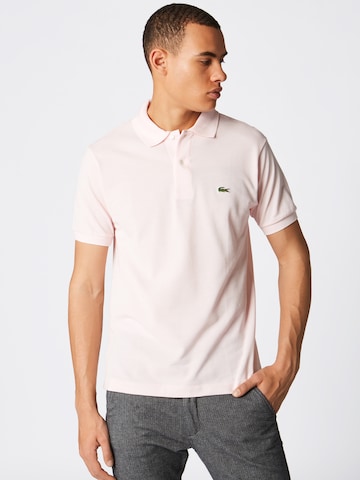 LACOSTE Regularny krój Koszulka w kolorze różowy: przód