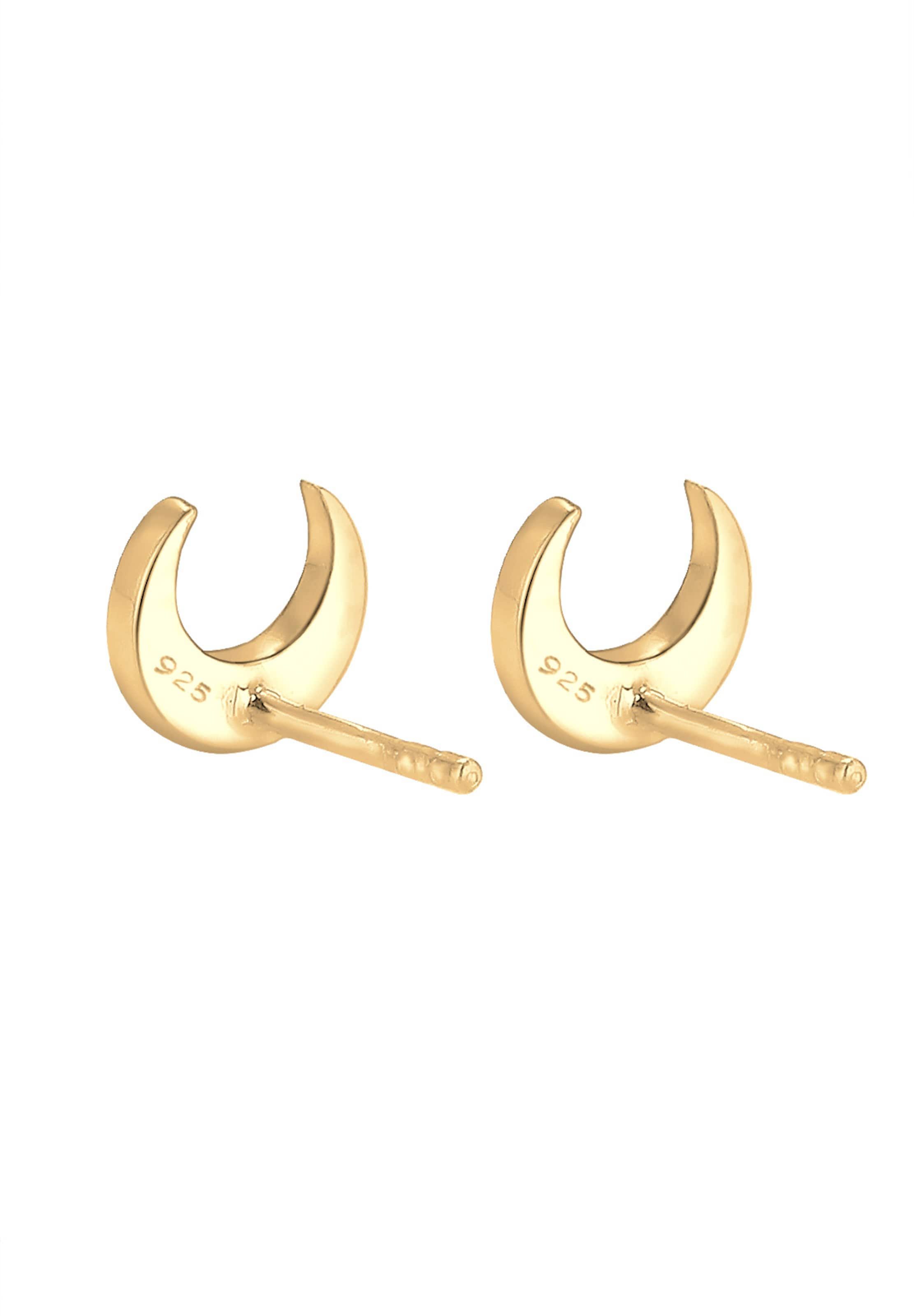 ELLI Náušnice 'Halbmond' – zlatá