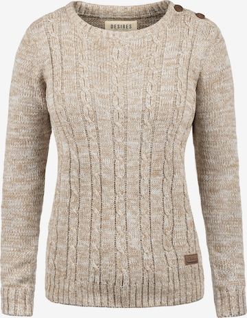 DESIRES Sweater 'Phia' in Beige: front