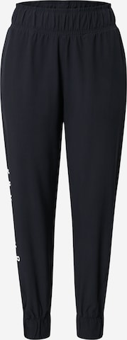 Tapered Pantaloni sport de la UNDER ARMOUR pe negru: față