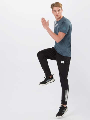 ADIDAS SPORTSWEAR Regular Fit Funktionsskjorte 'BOS' i blå