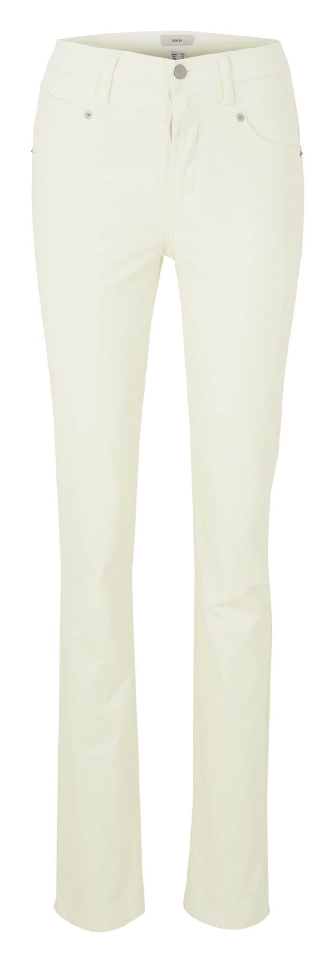 balts heine Bikses: no priekšpuses