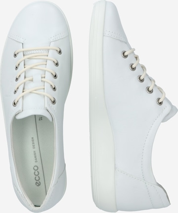 ECCO Αθλητικό παπούτσι με κορδόνια 'Soft 2.0' σε λευκό