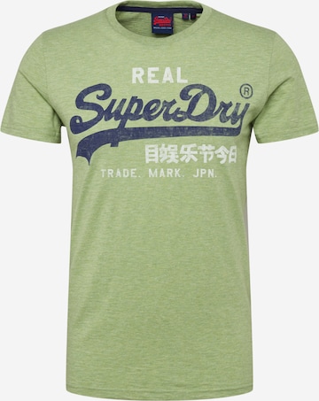 Superdry Tričko – zelená: přední strana