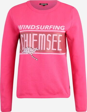 CHIEMSEE Αθλητική μπλούζα φούτερ σε ροζ: μπροστά