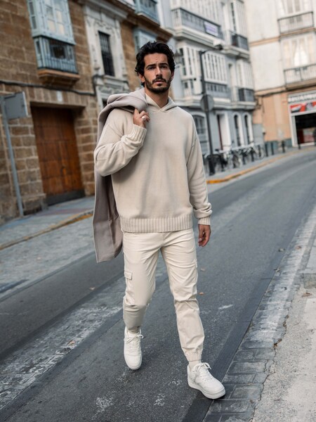 Tiago - All Beige Look by DAN FOX APPAREL