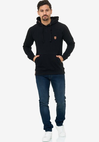 INDICODE JEANS Sweatshirt 'Litcham' in Zwart