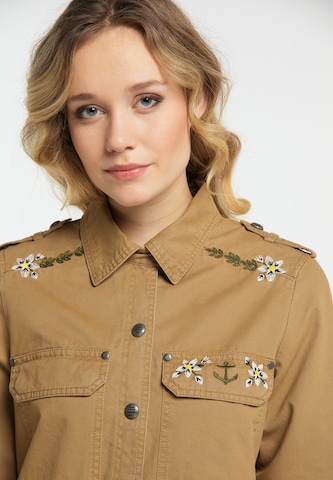 DREIMASTER Between-season jacket in Brown: front