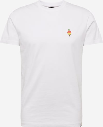 Iriedaily T-Shirt 'Flutscher' in braun / gelb / grün / weiß, Produktansicht