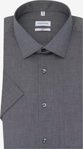 SEIDENSTICKER Slim fit Button Up Shirt in Grey