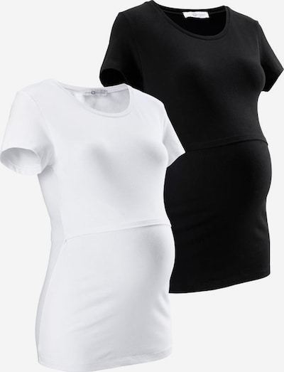 Neun Monate Umstandsshirt in schwarz / weiß, Produktansicht