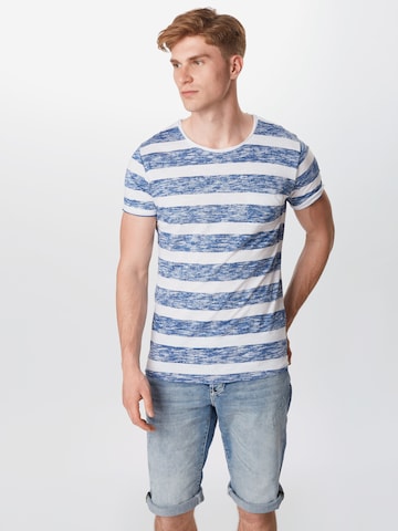 Key Largo Regular Fit T-Shirt 'Airflow' in Blau: predná strana