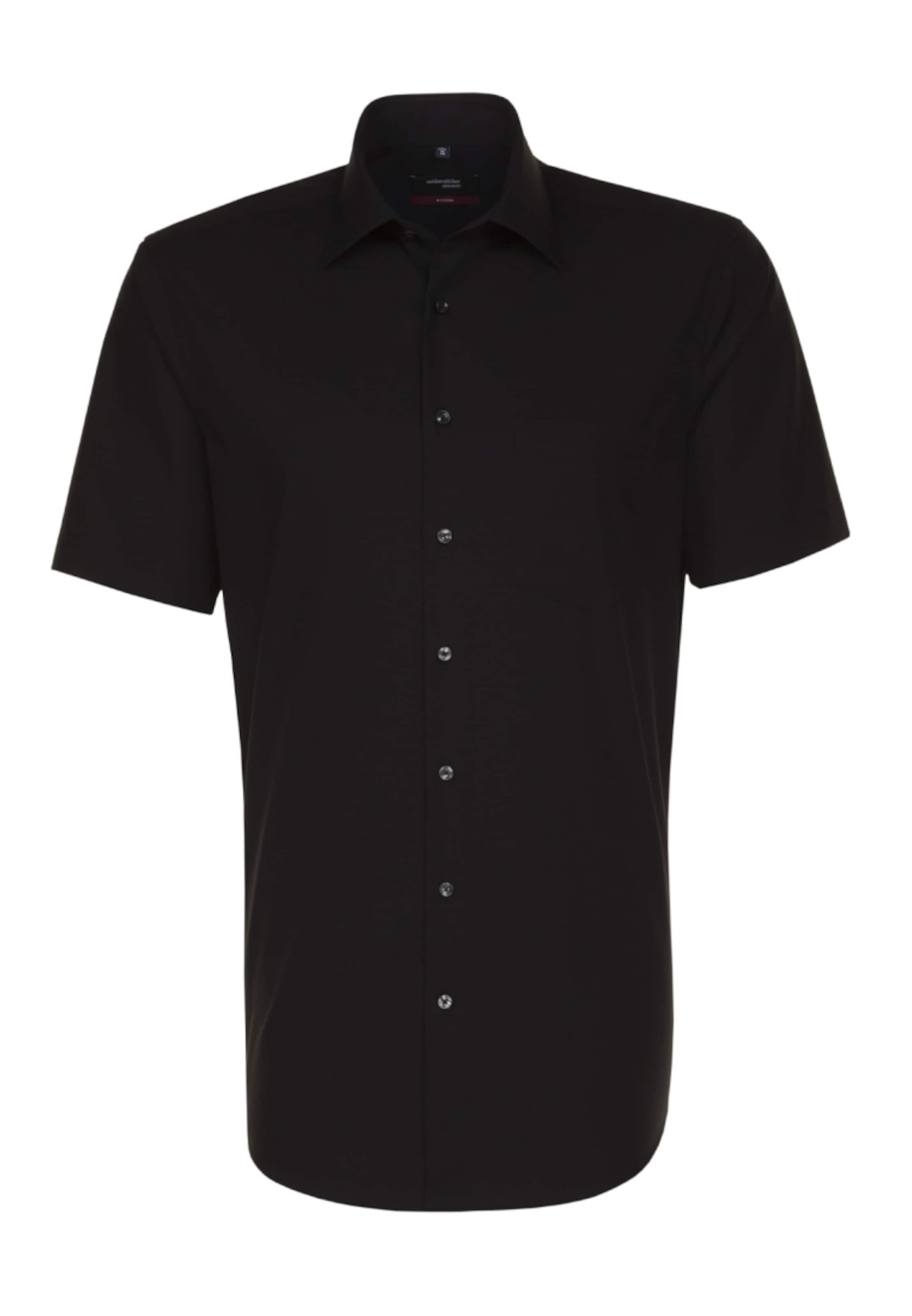 SEIDENSTICKER Hemd in Schwarz: Vorderseite