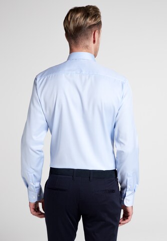 ETERNA Slim fit Button Up Shirt in Blue