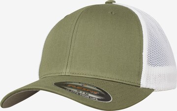 Cappello da baseball di Flexfit in verde: frontale