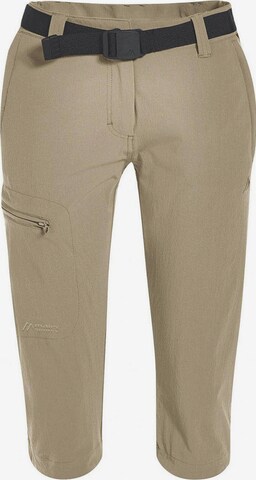 Maier Sports Slim fit Outdoor Pants 'Inara' in Beige: front