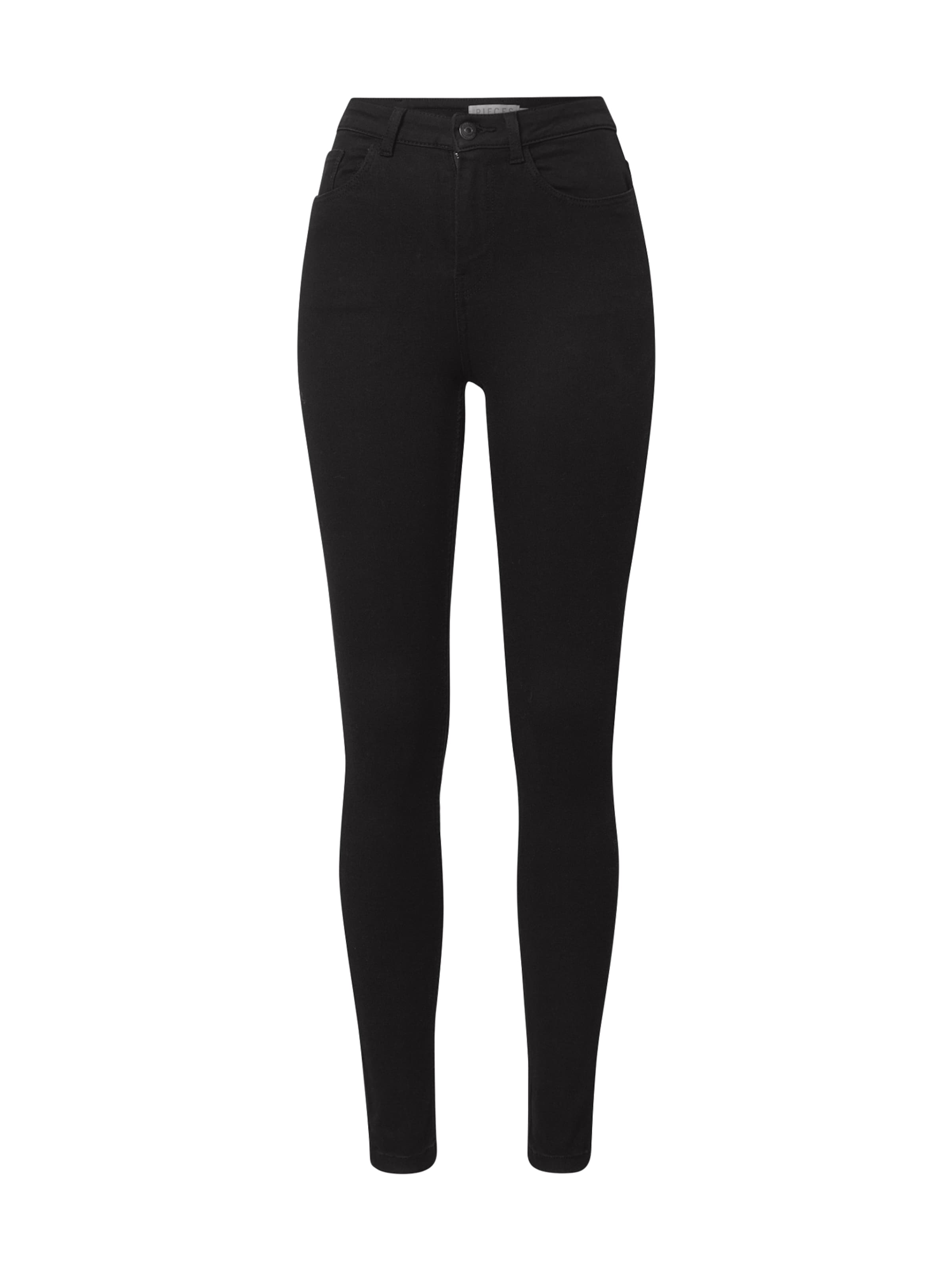 PIECES Skinny Farmer - fekete: elől