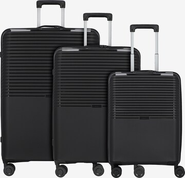 Ensemble de bagages D&N en noir : devant