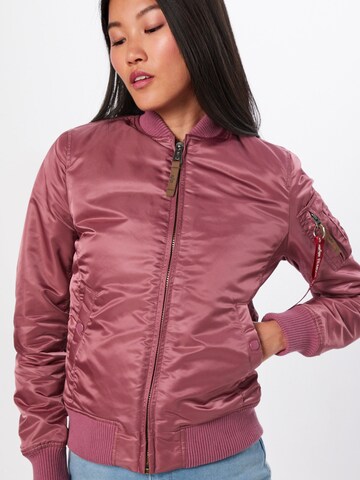 ALPHA INDUSTRIES Between-season jacket in Pink: front