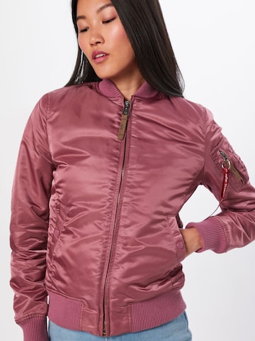 ALPHA INDUSTRIES Between-season jacket in Pink: front