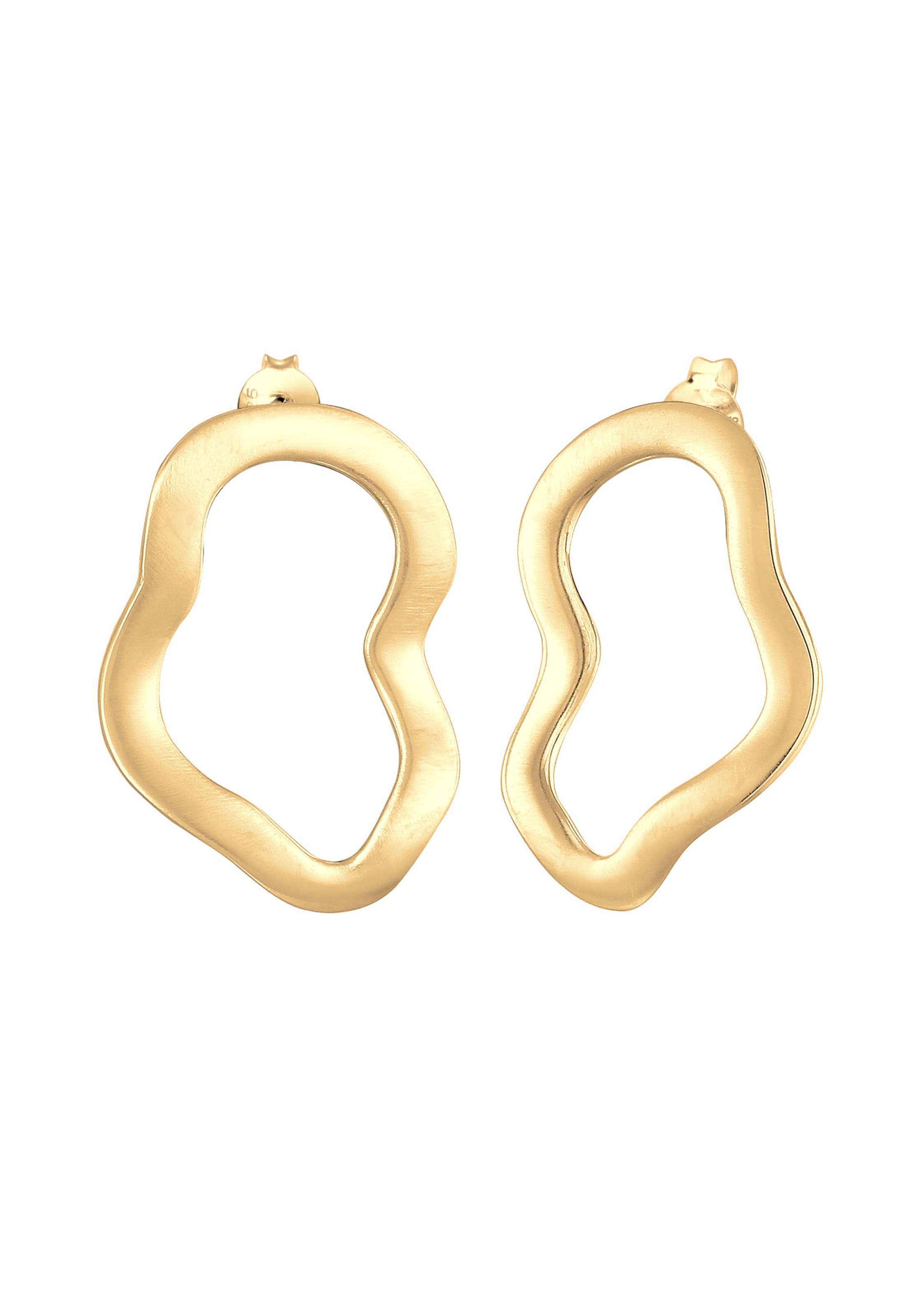 ELLI Earrings 'Organic' in Gold: front