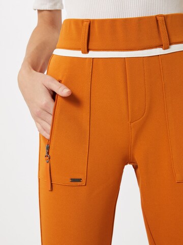 Coupe slim Pantalon 'Bonny' STREET ONE en orange