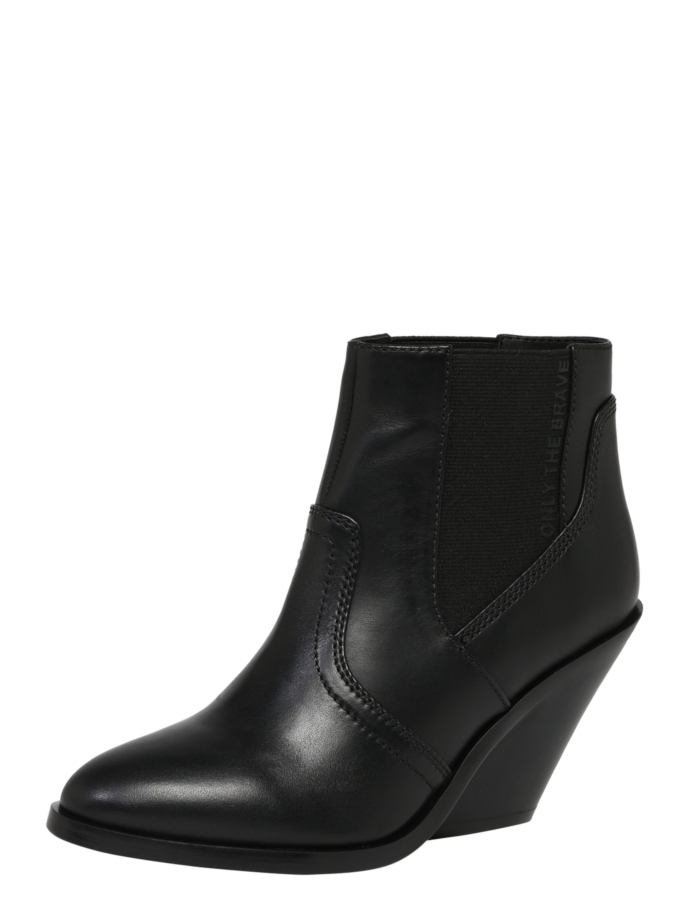 DIESEL - Enkellaarsjes 'D-Flamingo CB' in de kleur Zwart