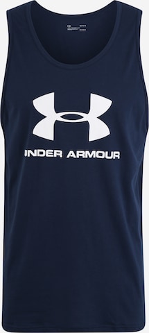 T-Shirt fonctionnel UNDER ARMOUR en bleu : devant