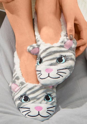 Apollo Hausschuhe in Grau: Vorderseite