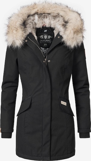 NAVAHOO Χειμερινό παλτό 'Cristal' σε μπεζ / μαύρο, Άποψη προϊόντος