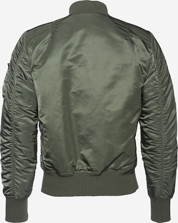 ALPHA INDUSTRIES Between-season jacket 'MA-1 VF 59' in Green: back