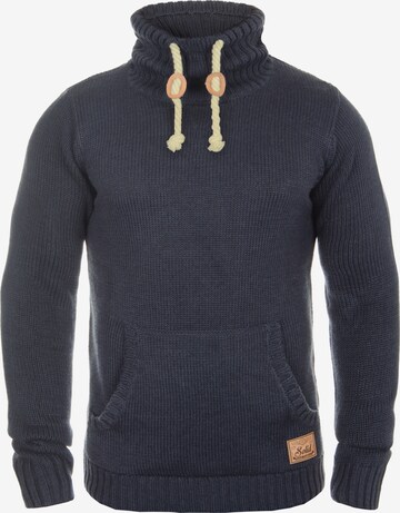 !Solid Sweater 'Paras' in Blue: front