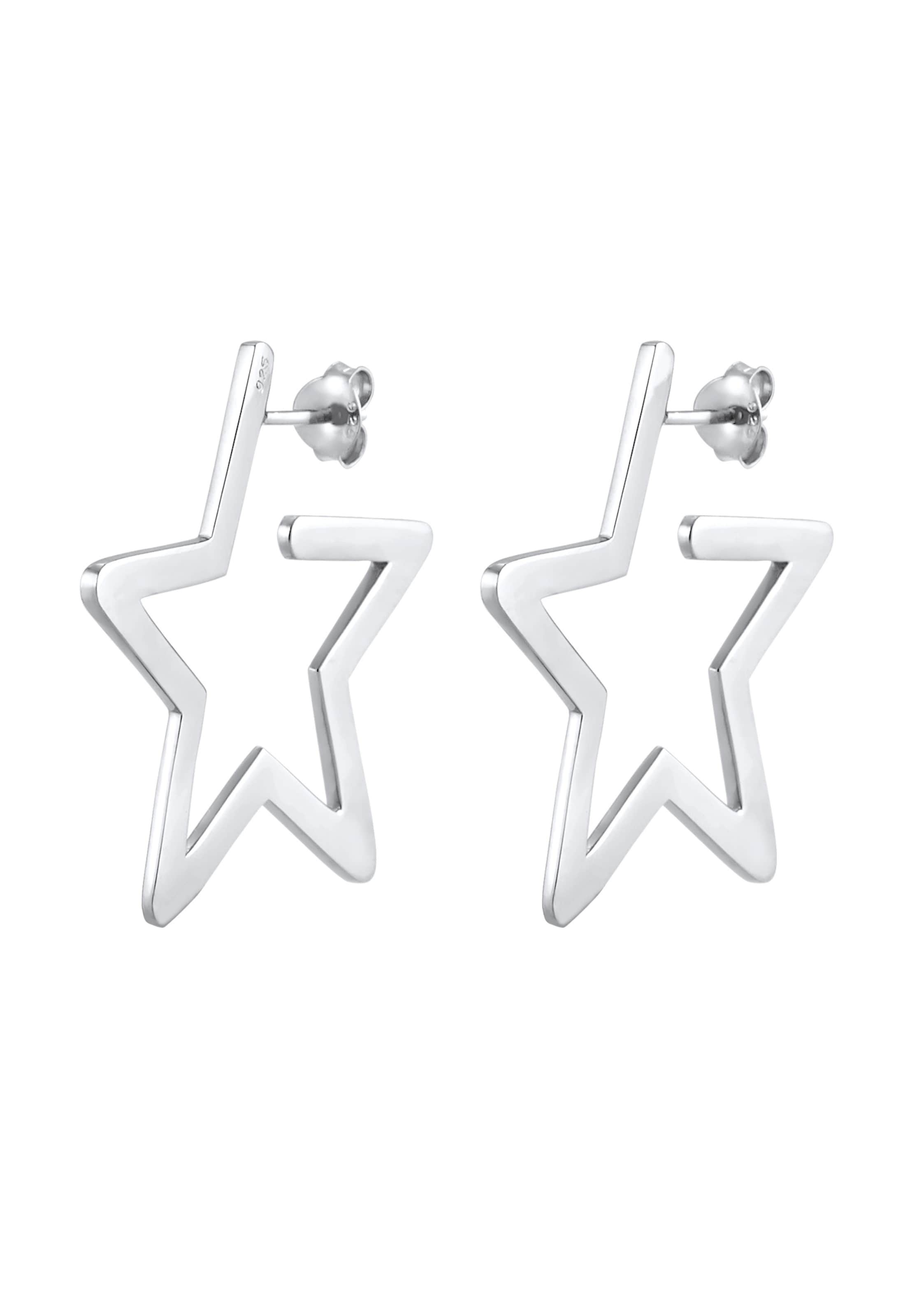 ELLI Oorbellen in Zilver: voorkant