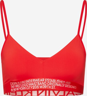 Bustier Soutien-gorge Calvin Klein Underwear en rouge : devant