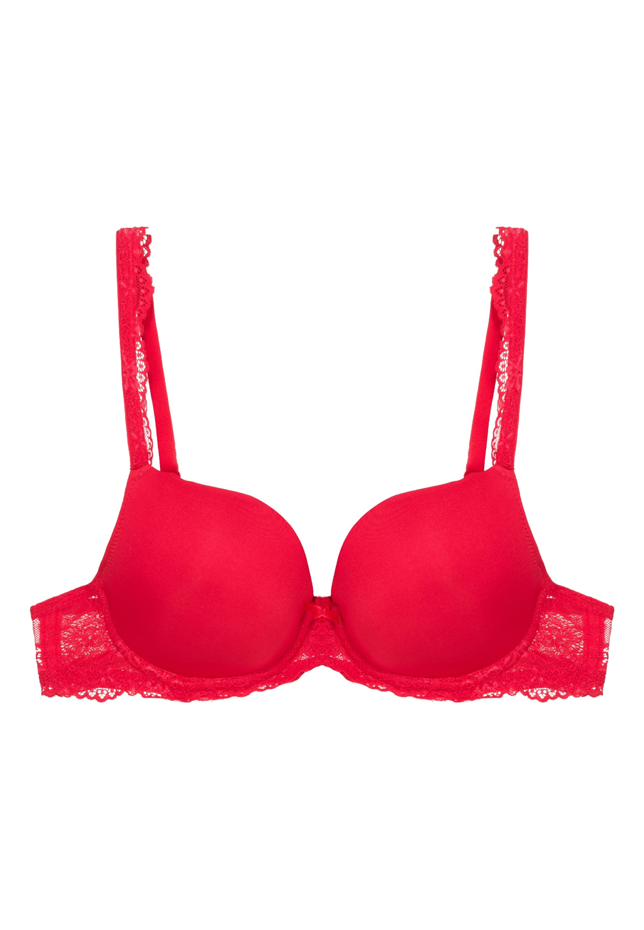 LingaDorePush-up Grudnjak 'DAILY LACE' - crvena boja: prednji dio