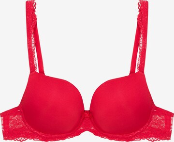 LingaDore Push-up BH 'DAILY LACE' in Rood: voorkant