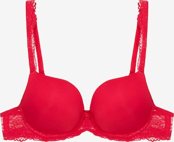 LingaDore Push-up Melltartó 'DAILY LACE' - piros: elől