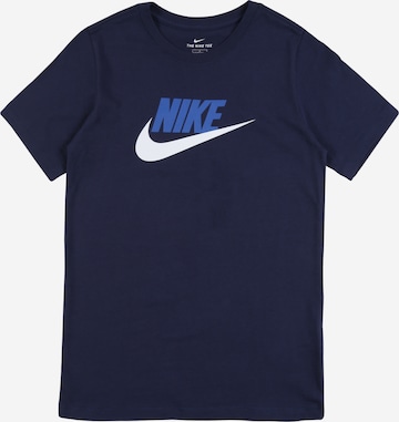 Nike Sportswear T-Shirt 'Futura' in Blau: predná strana