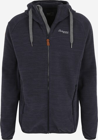 Bergans Funktionele fleece-jas in Blauw: voorkant