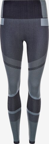 Athlecia Skinny Workout Pants 'Semaran' in Grey: front